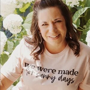 Sunny Days (heather peach color) tee